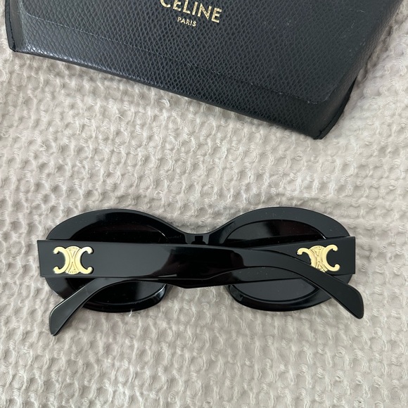 Celine Triomphe Oval Acetate Sunglasses OS NWOT - Picture 2 of 5